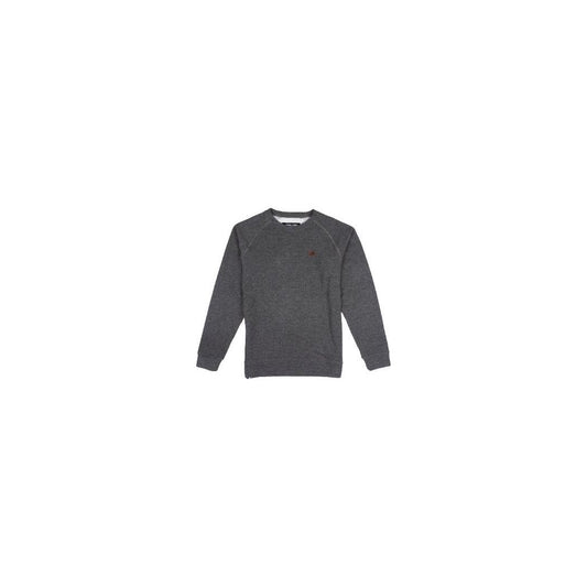 Front view of the Belong Designs Men's Powell Fleece Crewneck in Ash on a plain white background.