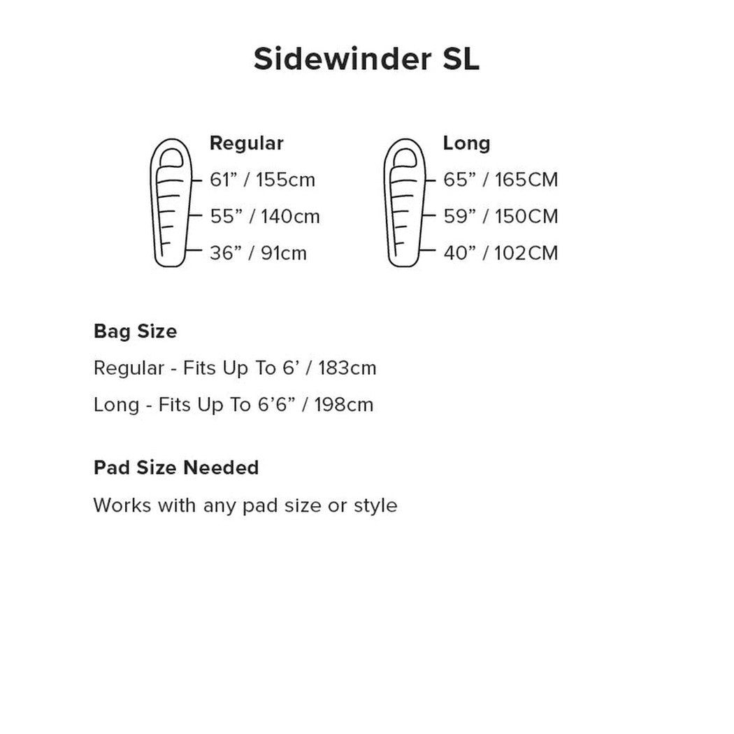 Big Agnes Sidewinder SL 20-Camping - Sleeping Bags - Down-Appalachian Outfitters