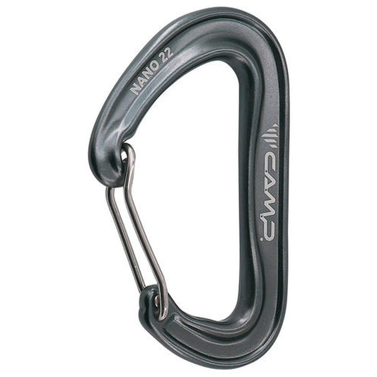 CAMP Nano 22-Climbing - Hardware - Carabiners-CAMP-Gun Metal-Appalachian Outfitters
