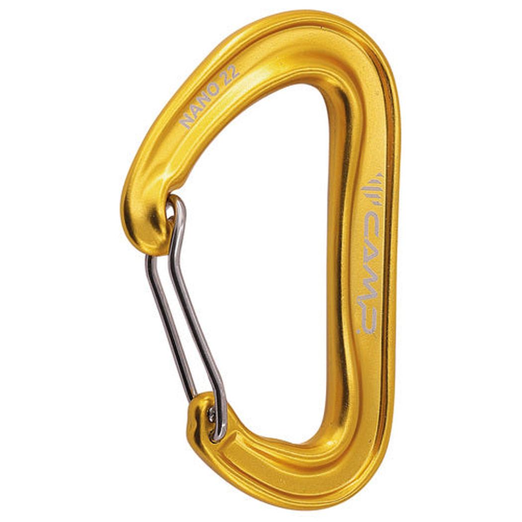 CAMP Nano 22-Climbing - Hardware - Carabiners-CAMP-Yellow-Appalachian Outfitters