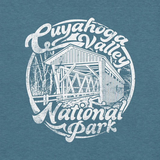 Cuyahoga Valley Clothing Company CVNP Covered Bridge T-Shirt-Unisex - Clothing - Tops-Cuyahoga Valley Clothing Company-Appalachian Outfitters
