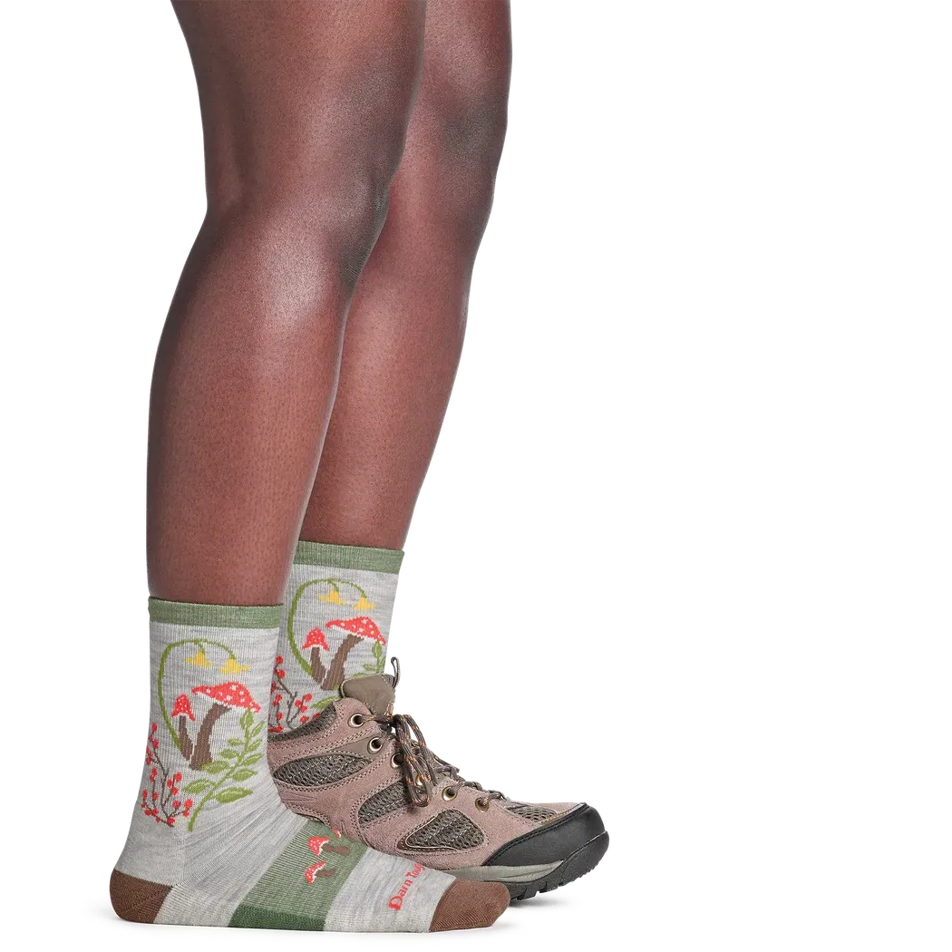 Darn Tough Women's Mellow Mushrooms Micro Crew Lightweight Hiking Socks-Accessories - Socks - Women's-Darn Tough-Appalachian Outfitters