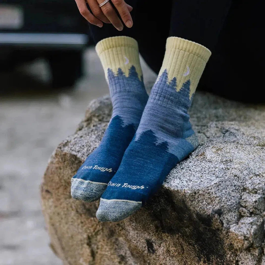 Women's Treeline Micro Crew Midweight with Cushion-Accessories - Socks - Women's-Darn Tough-Appalachian Outfitters