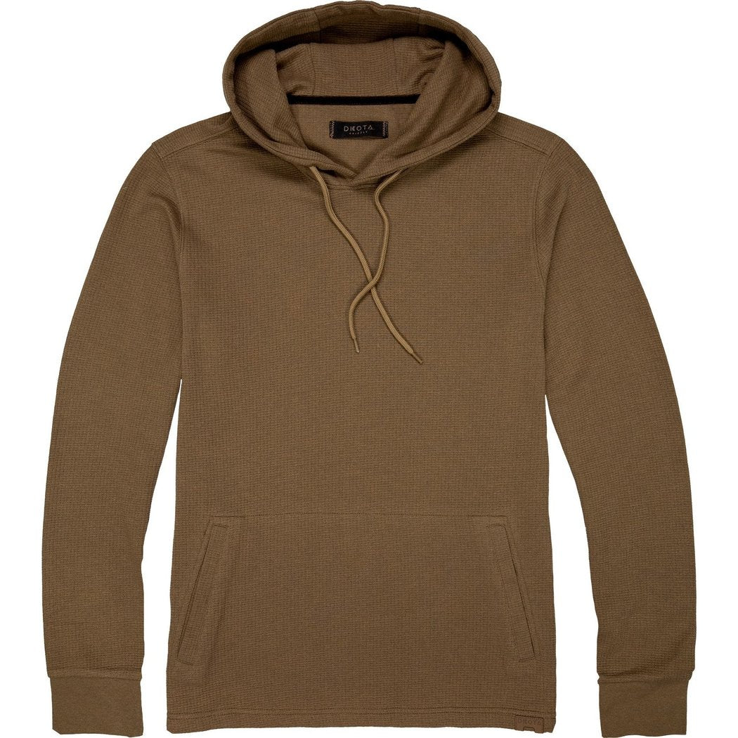 Front view of the Dkota Grizzly Men's Apollo in Aluminium showing the hood and front pocket.