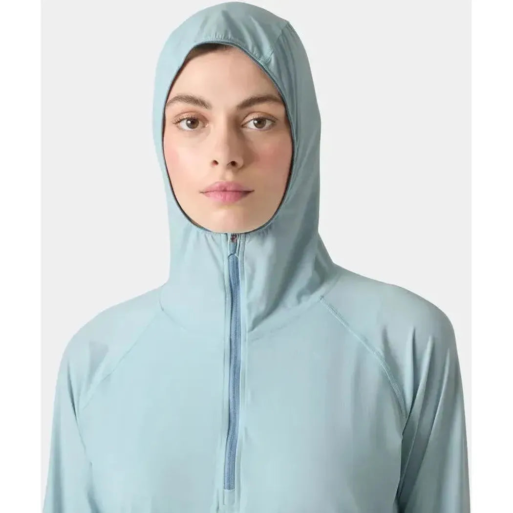 Helly Hansen Women's Shine Solen Half-Zip Sun Hoodie-Women's - Clothing - Tops-Helly Hansen-Appalachian Outfitters