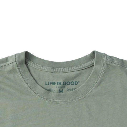 Life is Good Men's Scally Cap Frog Short Sleeve Crusher Tee-Men's - Clothing - Tops-Life is Good-Appalachian Outfitters