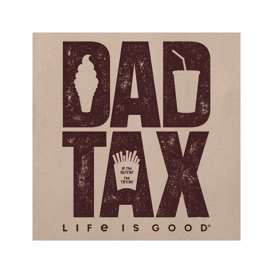 Life is Good Men's Dad Tax Stack Short Sleeve Crusher Tee-Men's - Clothing - Tops-Appalachian Outfitters