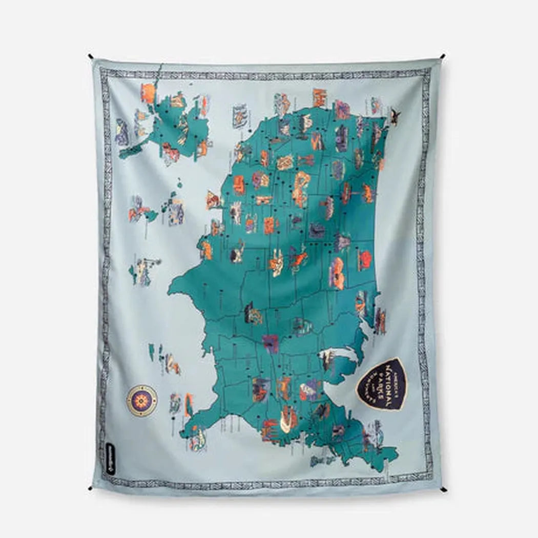 Nomadix Festival Blanket-Camping - Camp Furniture - Blankets-Nomadix-National Parks and Monuments Map-Appalachian Outfitters
