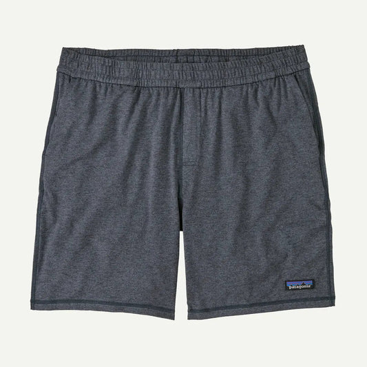 Charcoal/Graphite Patagonia Men's 2-Loose Shorts laid flat against a white background.