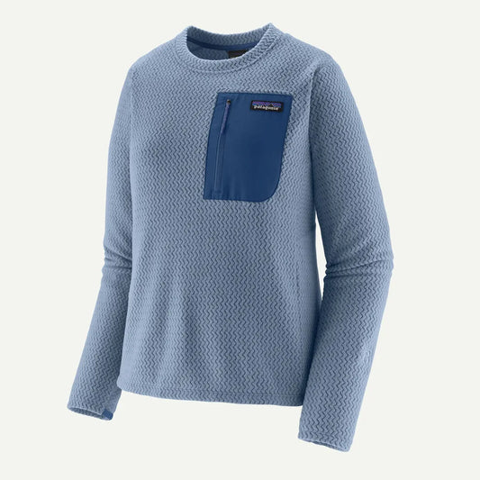 Patagonia Women's R1 Air Crew-Women's - Clothing - Tops-Patagonia-Barnacle Blue-S-Appalachian Outfitters