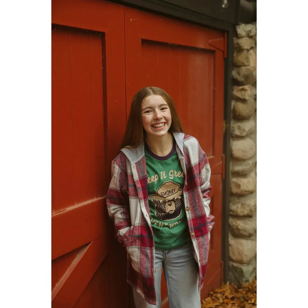 The Landmark Project Keep It Green Youth Short Sleeve Ringer Tee-Unisex - Clothing - Tops-Appalachian Outfitters