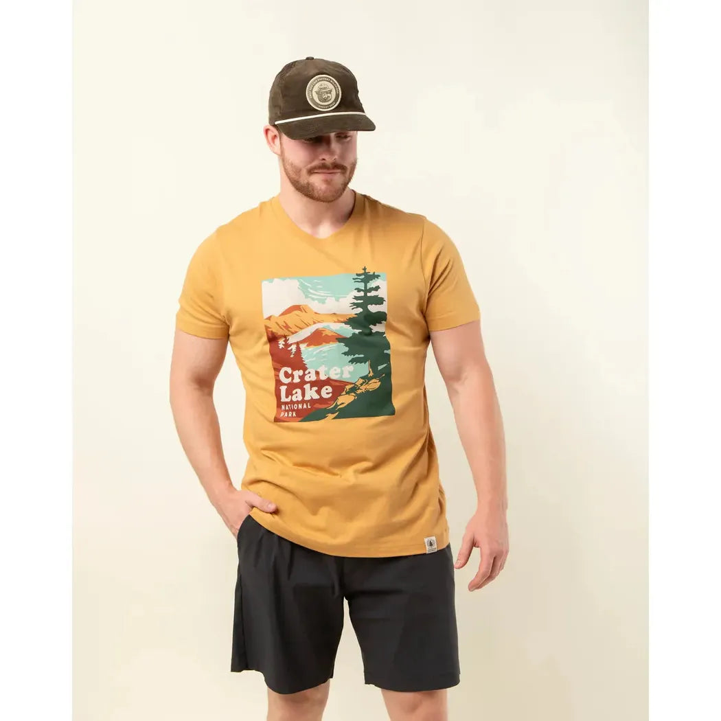 The Landmark Project Sample - Crater Lake National Park Unisex Short Sleeve Tee-Unisex - Clothing - Tops-The Landmark Project-Appalachian Outfitters