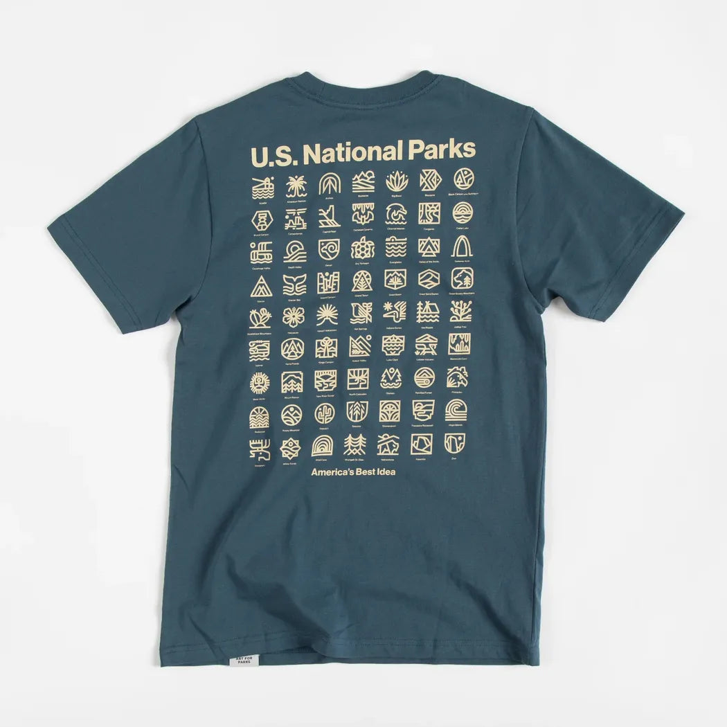 The Landmark Project U.S. National Parks Unisex Short Sleeve Tee w/ Pocket-Unisex - Clothing - Tops-The Landmark Project-Appalachian Outfitters