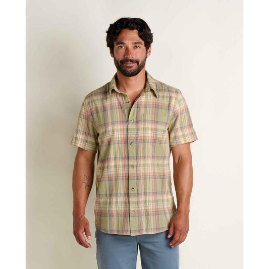 Toad & Co Men's Fletcher Short Sleeve Shirt-Men's - Clothing - Tops-Toad & Co-Elderflower Pattern-L-Appalachian Outfitters