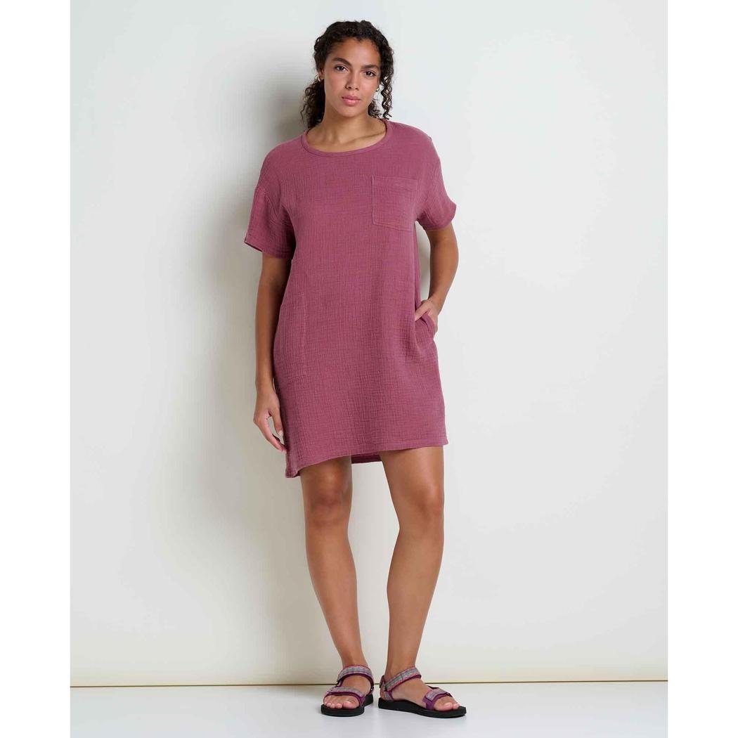 Toad & Co Women's Tate Double Weave Short Sleeve Dress-Women's - Clothing - Dresses-Toad & Co-Appalachian Outfitters