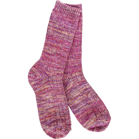 Front view of the Worlds Softest Weekend Missioni Crew in Brick showing the crew length and ribbed cuffs against a white background.