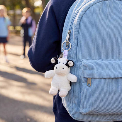 Warmies Black & White Cow Keyring