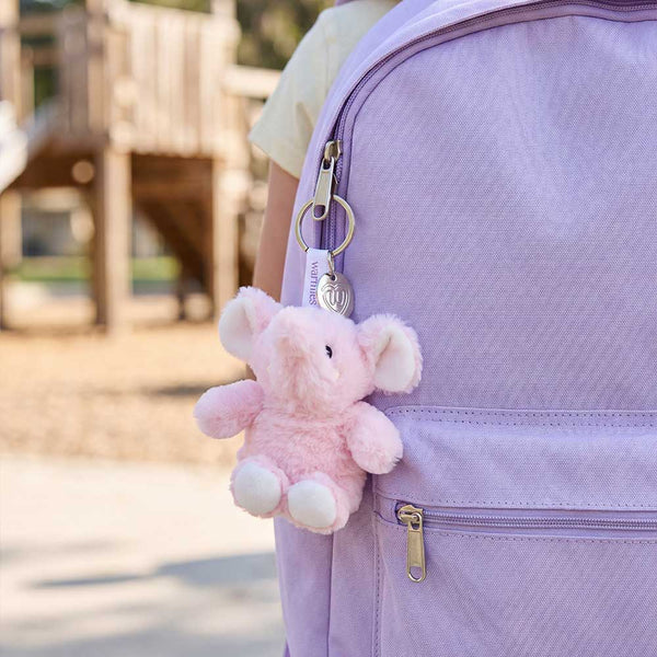 Warmies Pink Elephant Keyring