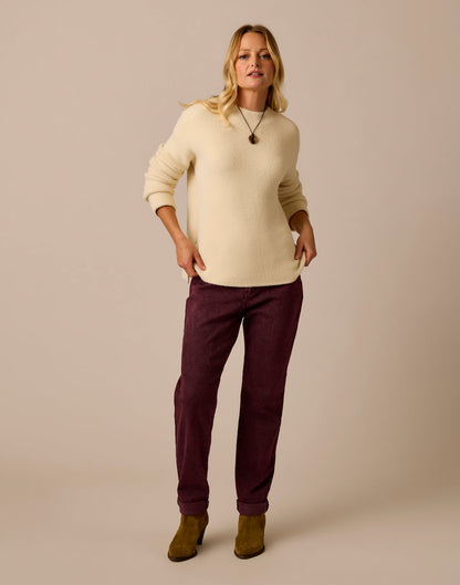 Carve Designs Olivia Plush Sweater: Cream product image