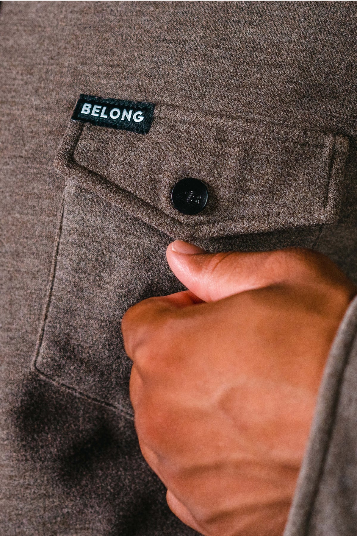 Belong Designs Men's Sherman Fleece Button Up product image