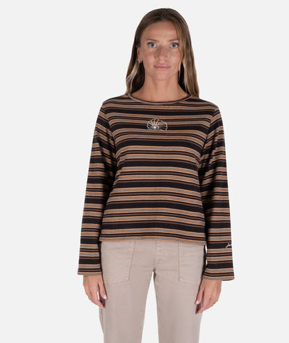 Jetty Womens Hollis Striped Heavyweight Long Sleeve
