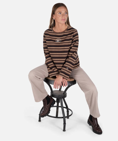 Jetty Womens Hollis Striped Heavyweight Long Sleeve