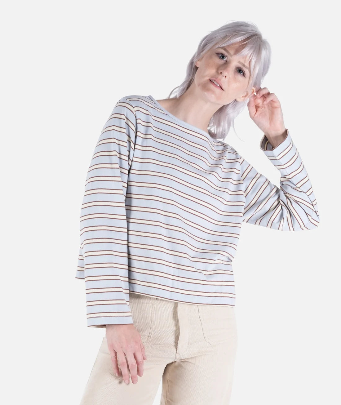 Jetty Womens Hollis Striped Heavyweight Long Sleeve