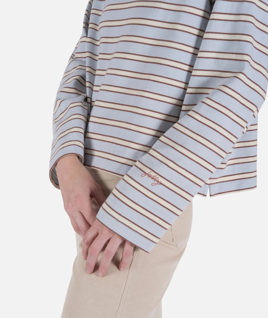 Jetty Womens Hollis Striped Heavyweight Long Sleeve