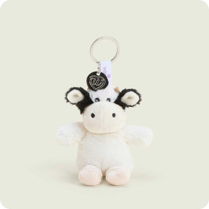 Warmies Black & White Cow Keyring