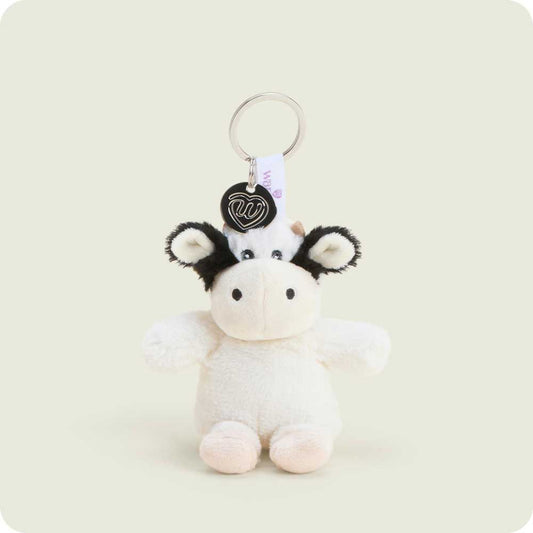 Warmies Black & White Cow Keyring