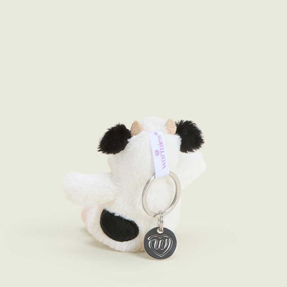 Warmies Black & White Cow Keyring