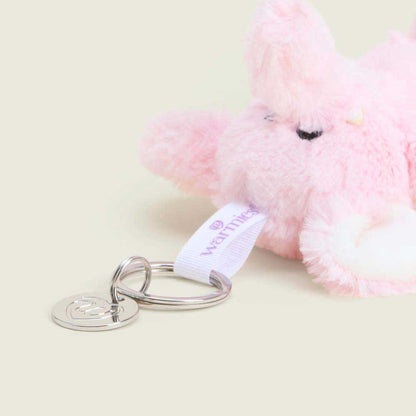 Warmies Pink Elephant Keyring