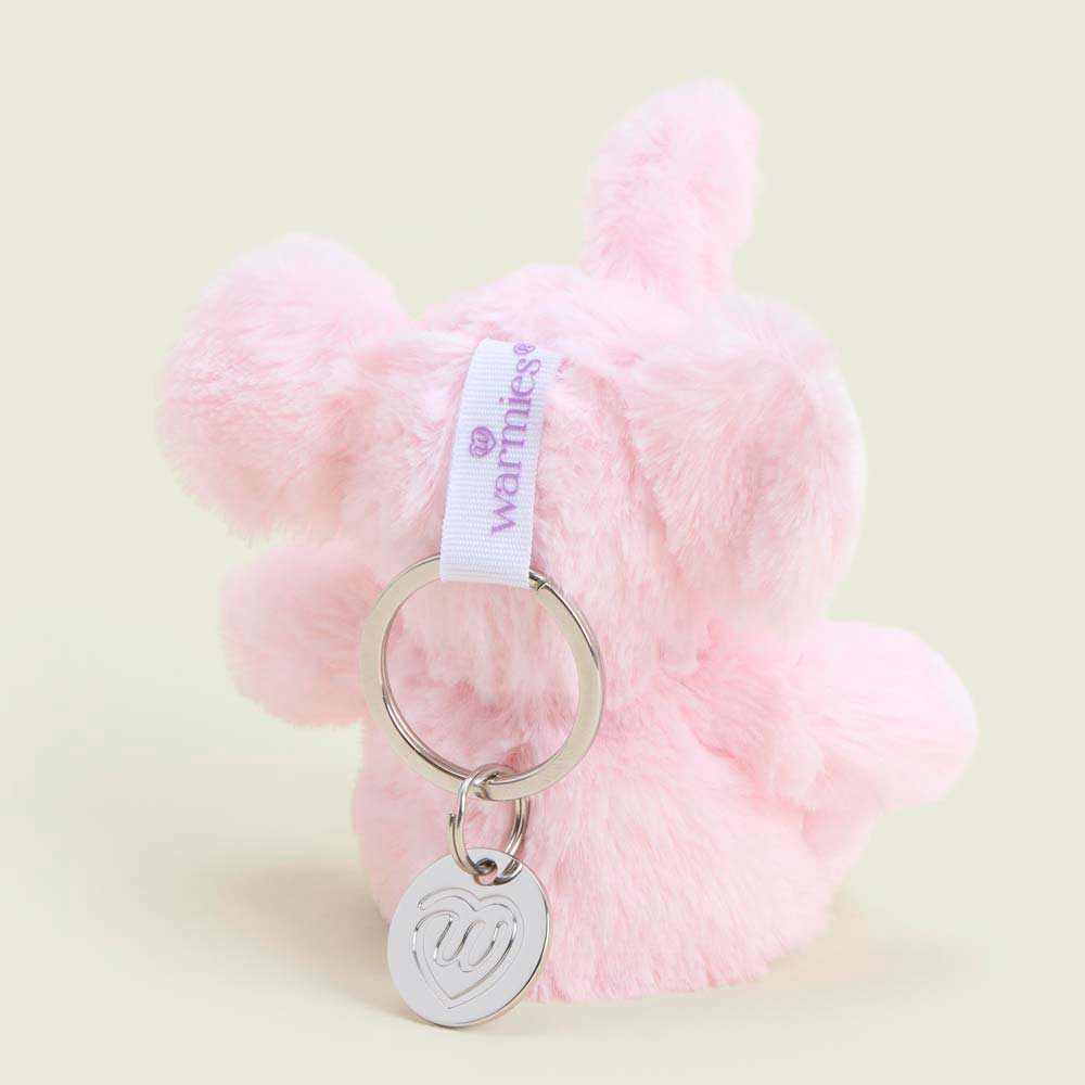 Warmies Pink Elephant Keyring