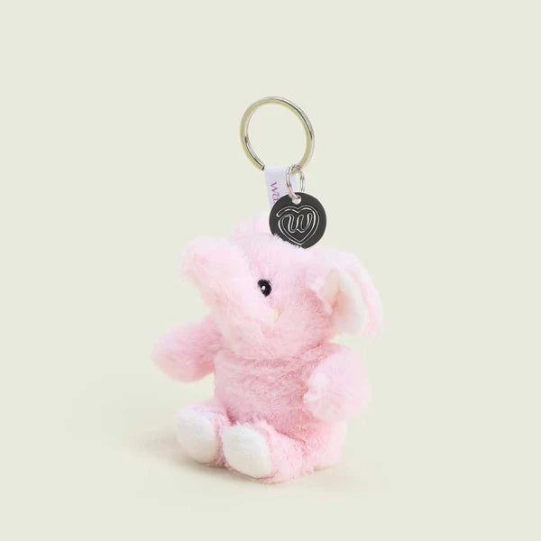 Warmies Pink Elephant Keyring