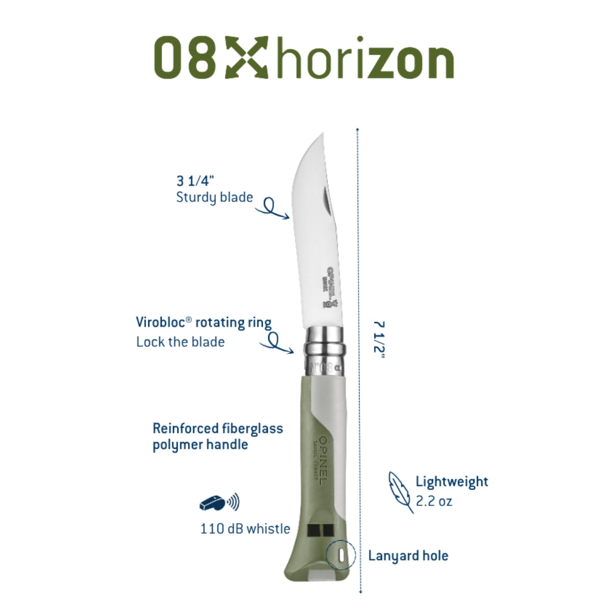 Opinel No.08 Horizon Folding Knife product image