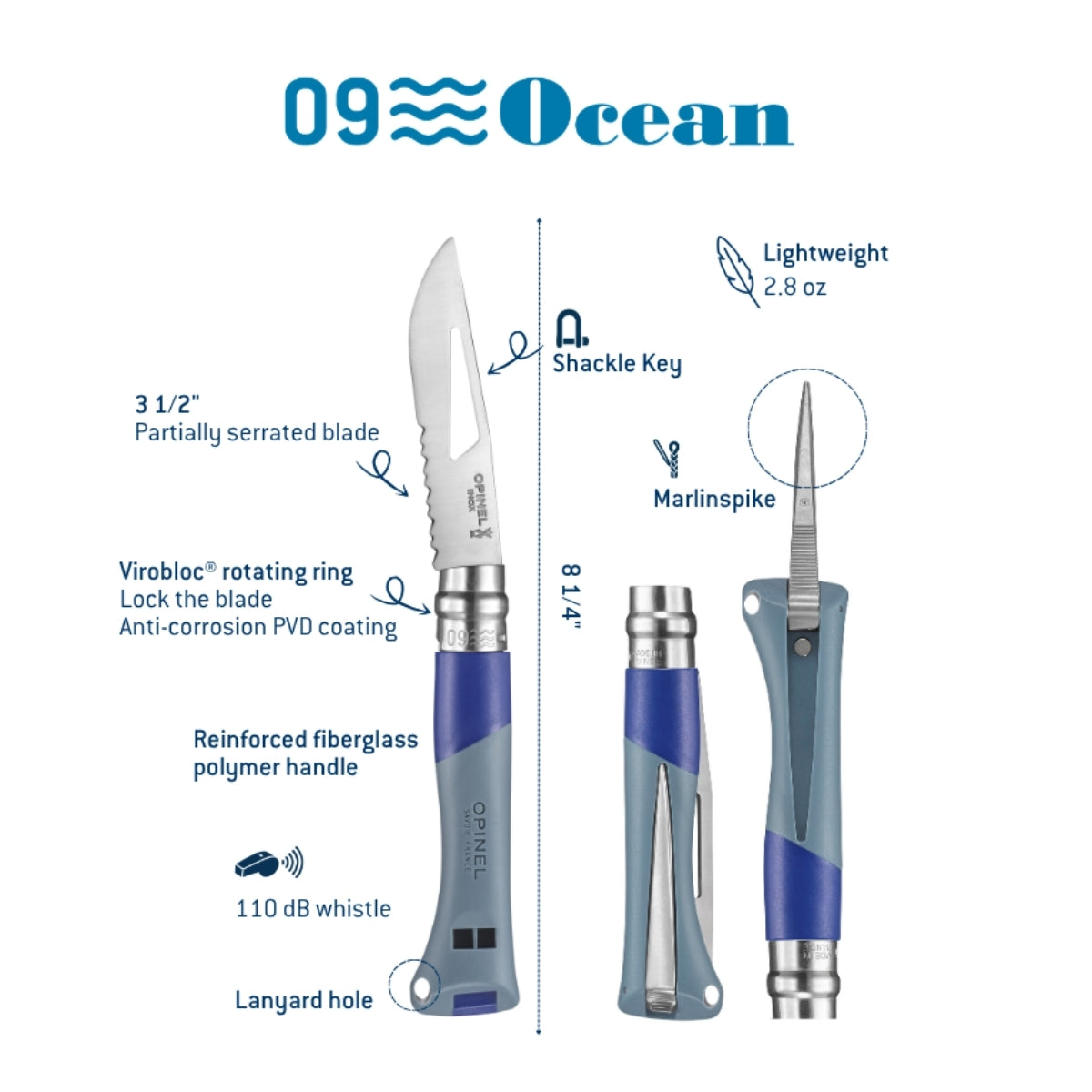 Opinel No.09 Ocean Sailing Folding Knife product image