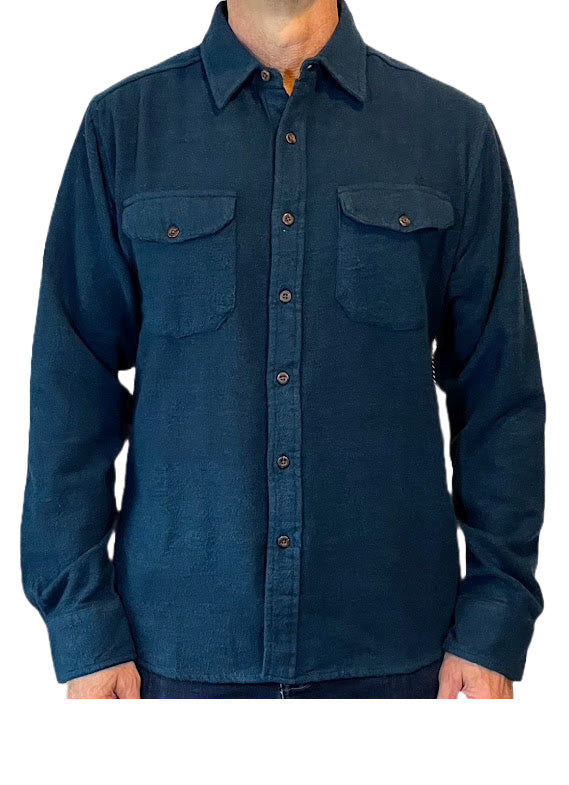 Flyshacker 2 Tone Solid Cavalry Twill Shirt, 7 oz
