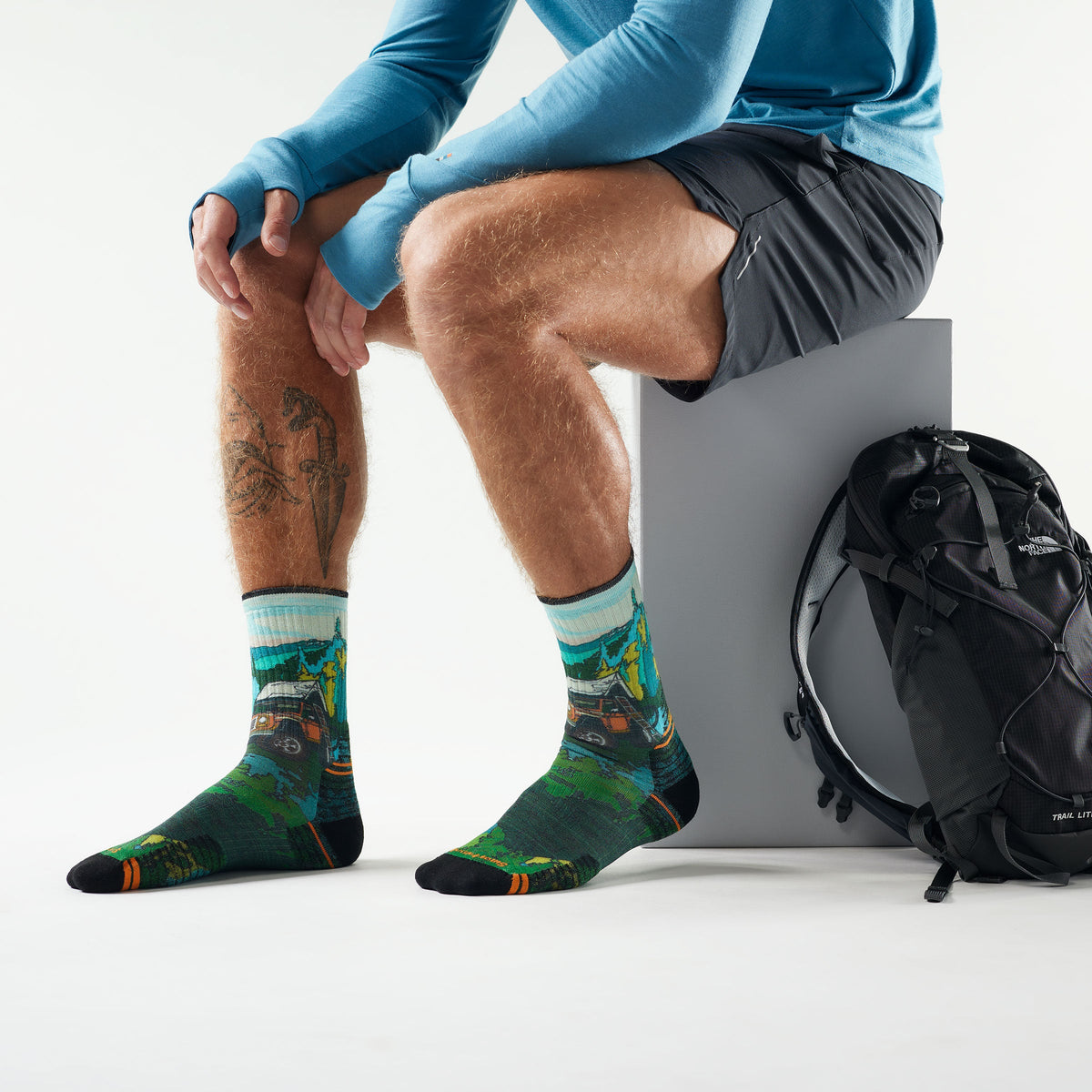 Smartwool Hike Trail Trekker Print Crew Socks product image