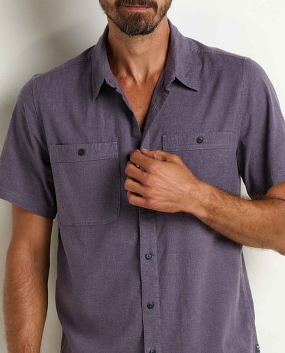 Toad & Co Men's Taj Hemp Short Sleeve Shirt
