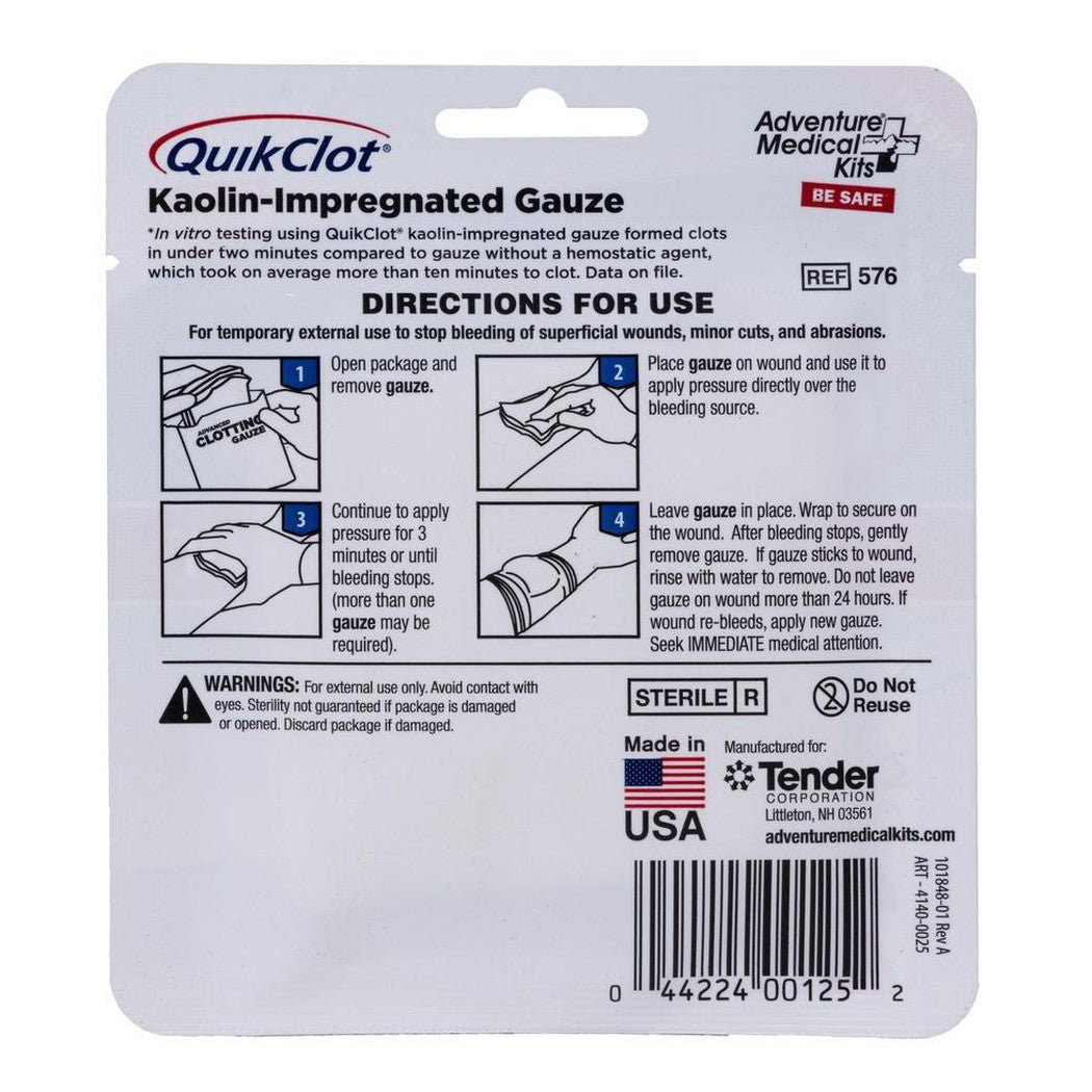 Adventure Medical Kits-QuikClot Gauze 3" x 2'-Appalachian Outfitters