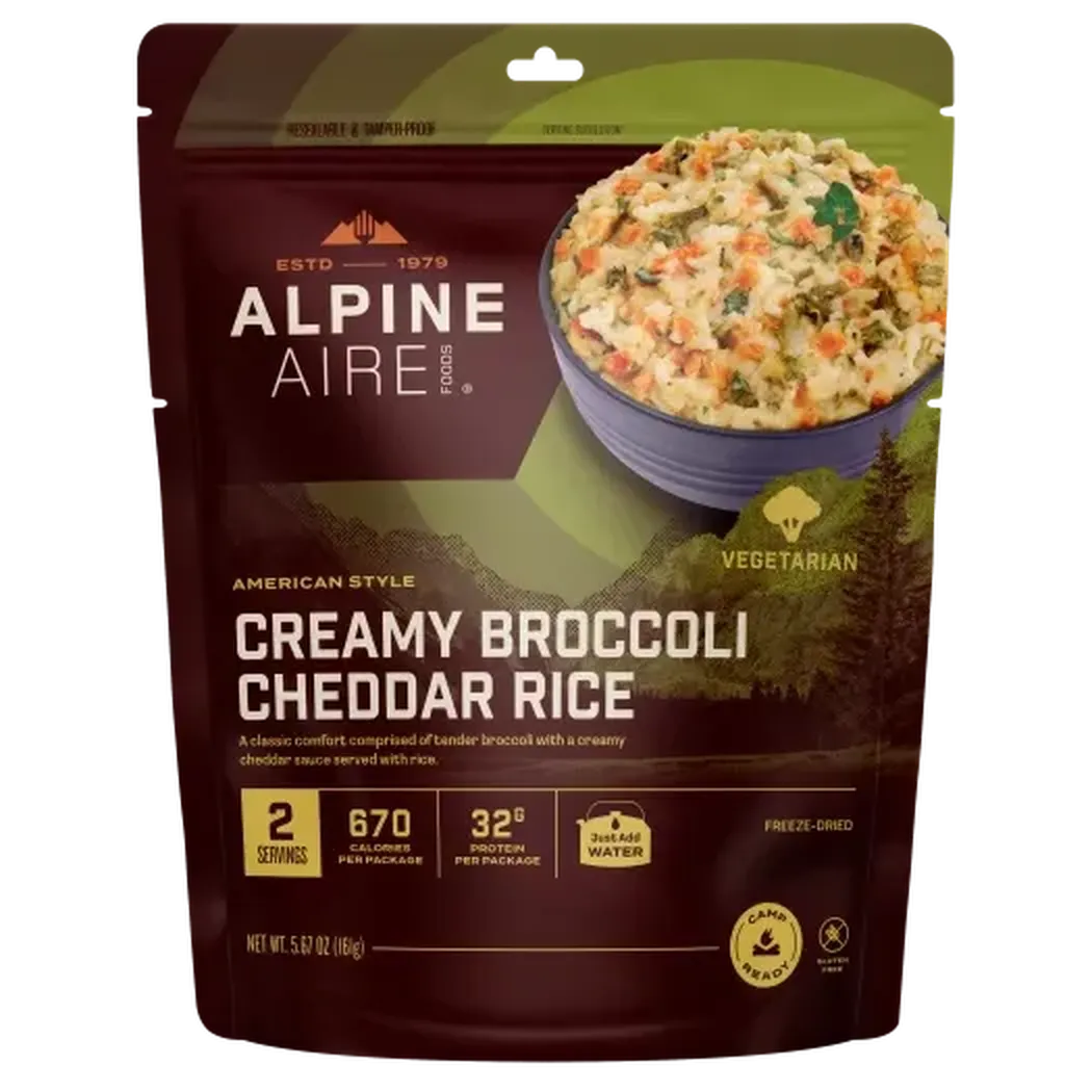 AlpineAire Creamy Broccoli Cheddar Rice-Food - Backpacking-AlpineAire-Appalachian Outfitters