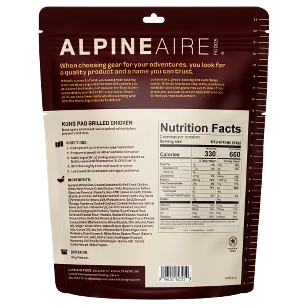 AlpineAire Kung Pao Grilled Chicken-Food - Backpacking-AlpineAire-Appalachian Outfitters
