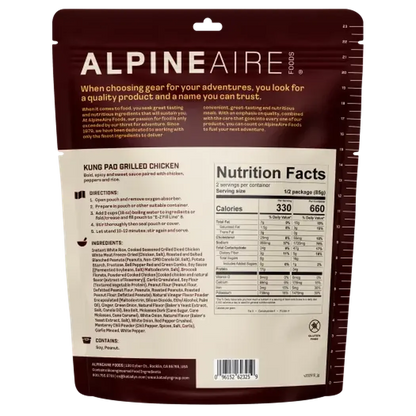 AlpineAire Kung Pao Grilled Chicken-Food - Backpacking-AlpineAire-Appalachian Outfitters