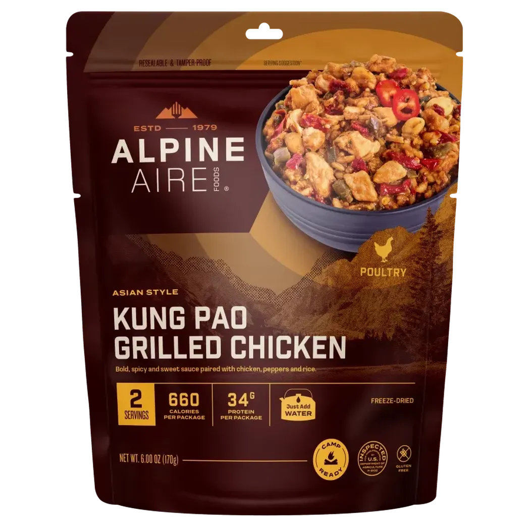 AlpineAire Kung Pao Grilled Chicken-Food - Backpacking-AlpineAire-Appalachian Outfitters