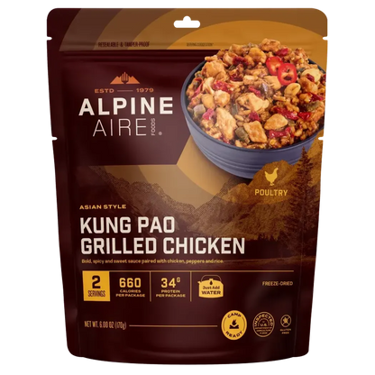 AlpineAire Kung Pao Grilled Chicken-Food - Backpacking-AlpineAire-Appalachian Outfitters