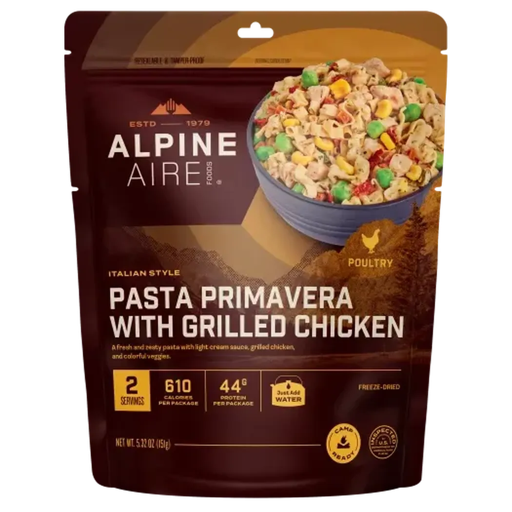 AlpineAire Pasta Primavera with Grilled Chicken-Food - Backpacking-AlpineAire-Appalachian Outfitters
