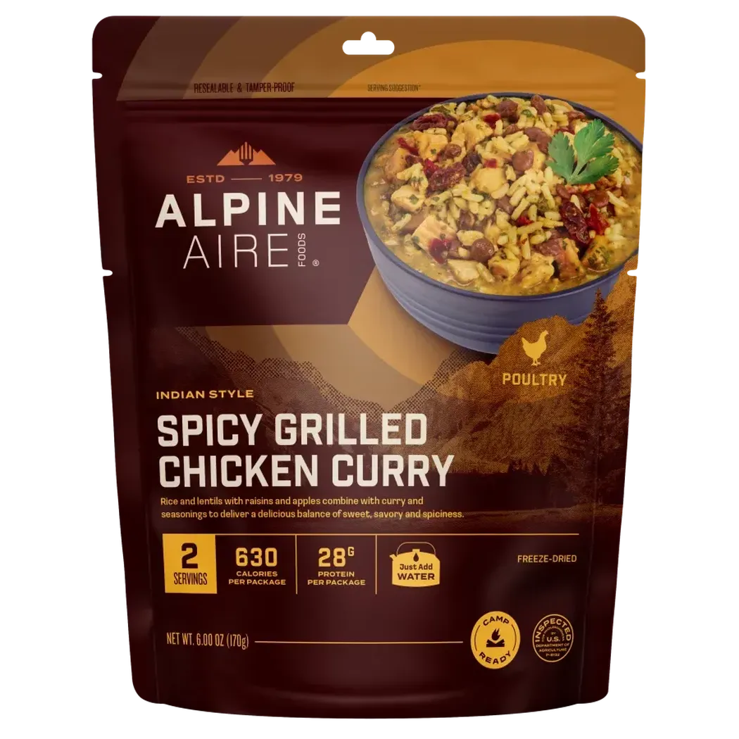 AlpineAire Spicy Grilled Chicken Curry-Food - Backpacking-AlpineAire-Appalachian Outfitters