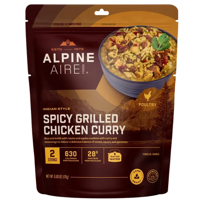 AlpineAire Spicy Grilled Chicken Curry-Food - Backpacking-AlpineAire-Appalachian Outfitters