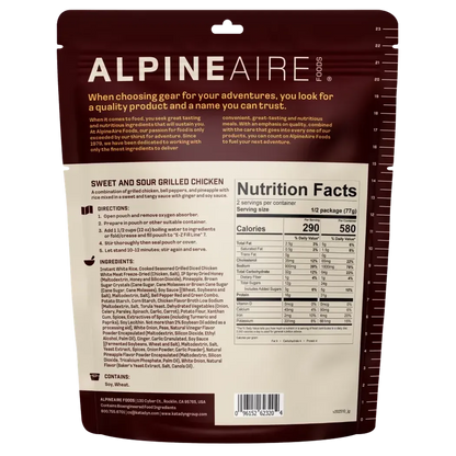 AlpineAire Sweet and Sour Grilled Chicken-Food - Backpacking-AlpineAire-Appalachian Outfitters
