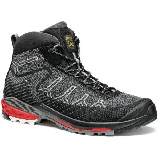 Asolo Falcon Evo Jacquard GV-Men's - Footwear - Shoes-Asolo-Black/Red-9-Appalachian Outfitters